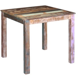 Mesa de comedor de madera maciza reciclada 80x82x76 cm en Mesas de comedor | Comprar online en Foru.es