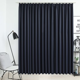 Cortina opaca con ganchos gris antracita 290x245 cm de vidaXL, Cortinas y visillos - Ref: Foro24-134425, Precio: 35,15 €, Des...