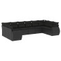 Set de sofás de jardín 10 pzas cojines ratán sintético negro de , Conjuntos de jardín - Ref: Foro24-3254202, Precio: 638,02 €...