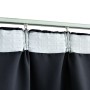 Cortina opaca con ganchos gris antracita 290x245 cm de vidaXL, Cortinas y visillos - Ref: Foro24-134425, Precio: 35,15 €, Des...
