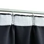 Cortina opaca con ganchos gris antracita 290x245 cm de vidaXL, Cortinas y visillos - Ref: Foro24-134425, Precio: 34,50 €, Des...