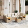 Juego de sofás de jardín con cojines beige 8 pzas ratán PE de , Conjuntos de jardín - Ref: Foro24-3226653, Precio: 576,02 €, ...