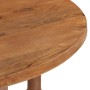 Mesa de comedor redonda de madera maciza de mango 110x76 cm en Mesas de comedor | Comprar online en Foru.es