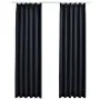 Blackout curtains with hooks 2 pieces anthracite gray 140x245 cm by vidaXL, Curtains and curtains - Ref: Foro24-134424, Price...