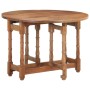 Mesa de comedor redonda de madera maciza de mango 110x76 cm en Mesas de comedor | Comprar online en Foru.es