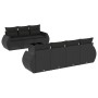 Set de sofás de jardín 8 piezas y cojines ratán sintético negro de , Conjuntos de jardín - Ref: Foro24-3221124, Precio: 528,3...