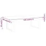 Mesa de centro MDF y hierro gris y negro 120x60x40 cm de vidaXL, Mesas de centro - Ref: Foro24-286104, Precio: 122,72 €, Desc...
