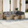 Juego de sofás de jardín con cojines beige 8 pzas ratán PE de , Sofás modulares de exterior - Ref: Foro24-3221688, Precio: 48...