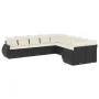 Set de sofás de jardín 10 pzas cojines ratán sintético negro de , Sofás modulares de exterior - Ref: Foro24-3221905, Precio: ...