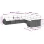 Set de sofás de jardín 10 pzas cojines ratán sintético negro de , Sofás modulares de exterior - Ref: Foro24-3221905, Precio: ...