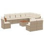 Set de sofás de jardín 11pzas con cojines ratán sintético beige de , Conjuntos de jardín - Ref: Foro24-3227759, Precio: 640,7...