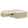 Set de sofás de jardín 11pzas con cojines ratán sintético beige de , Conjuntos de jardín - Ref: Foro24-3254235, Precio: 779,2...
