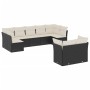 Set de sofás de jardín 8 piezas y cojines ratán sintético negro de , Conjuntos de jardín - Ref: Foro24-3218146, Precio: 497,9...