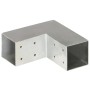 Conectores de postes en L 4 uds metal galvanizado 71x71 mm de vidaXL, Postes de cerca - Ref: Foro24-145454, Precio: 47,23 €, ...
