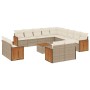 Set sofás de jardín 14 pzas con cojines ratán sintético beige de , Conjuntos de jardín - Ref: Foro24-3228214, Precio: 906,82 ...