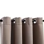 Blackout curtains with metal rings 2 pcs taupe 140x225 cm by vidaXL, Curtains and curtains - Ref: Foro24-134435, Price: 37,13...