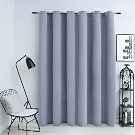 Blackout curtain with gray metal rings 290x245 cm by vidaXL, Curtains and curtains - Ref: Foro24-134429, Price: 32,62 €, Disc...