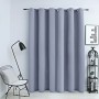 Cortina opaca con anillas de metal gris 290x245 cm de vidaXL, Cortinas y visillos - Ref: Foro24-134429, Precio: 33,19 €, Desc...