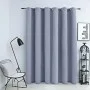 Cortina opaca con anillas de metal gris 290x245 cm de vidaXL, Cortinas y visillos - Ref: Foro24-134429, Precio: 32,62 €, Desc...