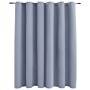 Cortina opaca con anillas de metal gris 290x245 cm de vidaXL, Cortinas y visillos - Ref: Foro24-134429, Precio: 33,19 €, Desc...
