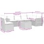 Set sofás de jardín 7 piezas y cojines ratán sintético beige de , Conjuntos de jardín - Ref: Foro24-3225030, Precio: 442,67 €...