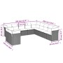Set de sofás de jardín 11 pzas y cojines ratán sintético negro de , Conjuntos de jardín - Ref: Foro24-3249715, Precio: 677,27...