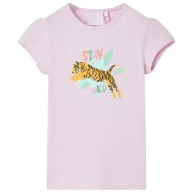 Camiseta infantil color lila 104 de , Camisetas para niños - Ref: Foro24-11155, Precio: 7,99 €, Descuento: %