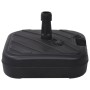 Base de sombrilla rellenable con arena/agua negro 24 L de vidaXL, Bases para sombrillas - Ref: Foro24-47856, Precio: 43,04 €,...