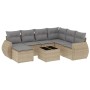 Juego de sofás de jardín con cojines beige 8 pzas ratán PE de , Sofás modulares de exterior - Ref: Foro24-3221708, Precio: 48...