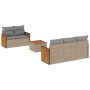 Juego de sofás jardín con cojines 6 pzas ratán sintético beige de , Conjuntos de jardín - Ref: Foro24-3227466, Precio: 376,20...