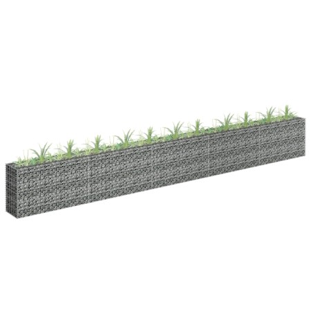 Arriate de gaviones de acero galvanizado 450x30x60 cm de vidaXL, Maceteros y jardineras - Ref: Foro24-145646, Precio: 120,42 ...