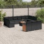 Set sofás de jardín 14 pzas con cojines ratán sintético negro de , Conjuntos de jardín - Ref: Foro24-3228141, Precio: 880,72 ...