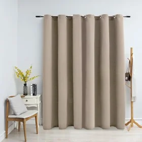 Blackout curtain with beige metal rings 290x245 cm by vidaXL, Curtains and curtains - Ref: Foro24-134445, Price: 44,90 €, Dis...
