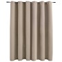 Cortina opaca con anillas de metal beige 290x245 cm de vidaXL, Cortinas y visillos - Ref: Foro24-134445, Precio: 49,84 €, Des...