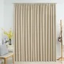 Blackout curtain with hooks beige 290x245 cm by vidaXL, Curtains and curtains - Ref: Foro24-134449, Price: 37,36 €, Discount: %