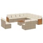 Set sofás de jardín 14 pzas con cojines ratán sintético beige de , Conjuntos de jardín - Ref: Foro24-3260574, Precio: 892,05 ...