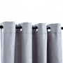 Cortinas opacas con anillas de metal 2 piezas gris 140x245 cm de vidaXL, Cortinas y visillos - Ref: Foro24-134466, Precio: 41...