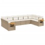 Juego de sofás jardín con cojines beige 10 pzas ratán sintético de , Conjuntos de jardín - Ref: Foro24-3227164, Precio: 688,2...