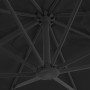 Sombrilla voladiza con poste de aluminio negro 3x3 m de vidaXL, Sombrillas - Ref: Foro24-47000, Precio: 286,99 €, Descuento: %