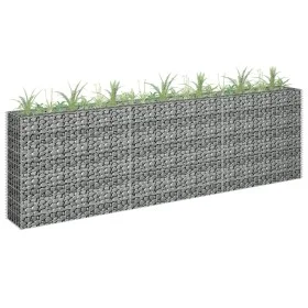 Arriate de gaviones de acero galvanizado 270x30x90 cm de vidaXL, Maceteros y jardineras - Ref: Foro24-145639, Precio: 128,09 ...