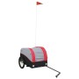 Remolque para bicicleta hierro negro y rojo 30 kg de , Remolques para bicicletas - Ref: Foro24-94118, Precio: 76,13 €, Descue...