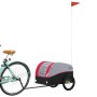 Remolque para bicicleta hierro negro y rojo 30 kg de , Remolques para bicicletas - Ref: Foro24-94118, Precio: 76,13 €, Descue...
