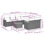 Set de muebles de jardín 9 pzas y cojines ratán sintético gris de , Conjuntos de jardín - Ref: Foro24-3258231, Precio: 538,49...