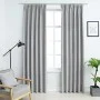 Verdunkelungsvorhänge mit Haken 2 Stück grau 140x225 cm von vidaXL, Vorhänge und Gardinen - Ref: Foro24-134468, Preis: 45,51 ...
