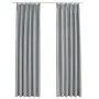 Verdunkelungsvorhänge mit Haken 2 Stück grau 140x225 cm von vidaXL, Vorhänge und Gardinen - Ref: Foro24-134468, Preis: 45,51 ...