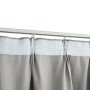 Cortinas opacas con ganchos 2 piezas gris 140x225 cm de vidaXL, Cortinas y visillos - Ref: Foro24-134468, Precio: 43,04 €, De...