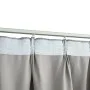Cortinas opacas con ganchos 2 piezas gris 140x225 cm de vidaXL, Cortinas y visillos - Ref: Foro24-134468, Precio: 45,51 €, De...