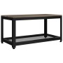Mesita auxiliar MDF y hierro gris y negro 90x45x45 cm de vidaXL, Mesas de centro - Ref: Foro24-286083, Precio: 80,10 €, Descu...