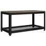 Mesita auxiliar MDF y hierro gris y negro 90x45x45 cm de vidaXL, Mesas de centro - Ref: Foro24-286083, Precio: 79,21 €, Descu...