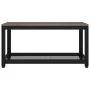 Mesita auxiliar MDF y hierro gris y negro 90x45x45 cm de vidaXL, Mesas de centro - Ref: Foro24-286083, Precio: 79,21 €, Descu...